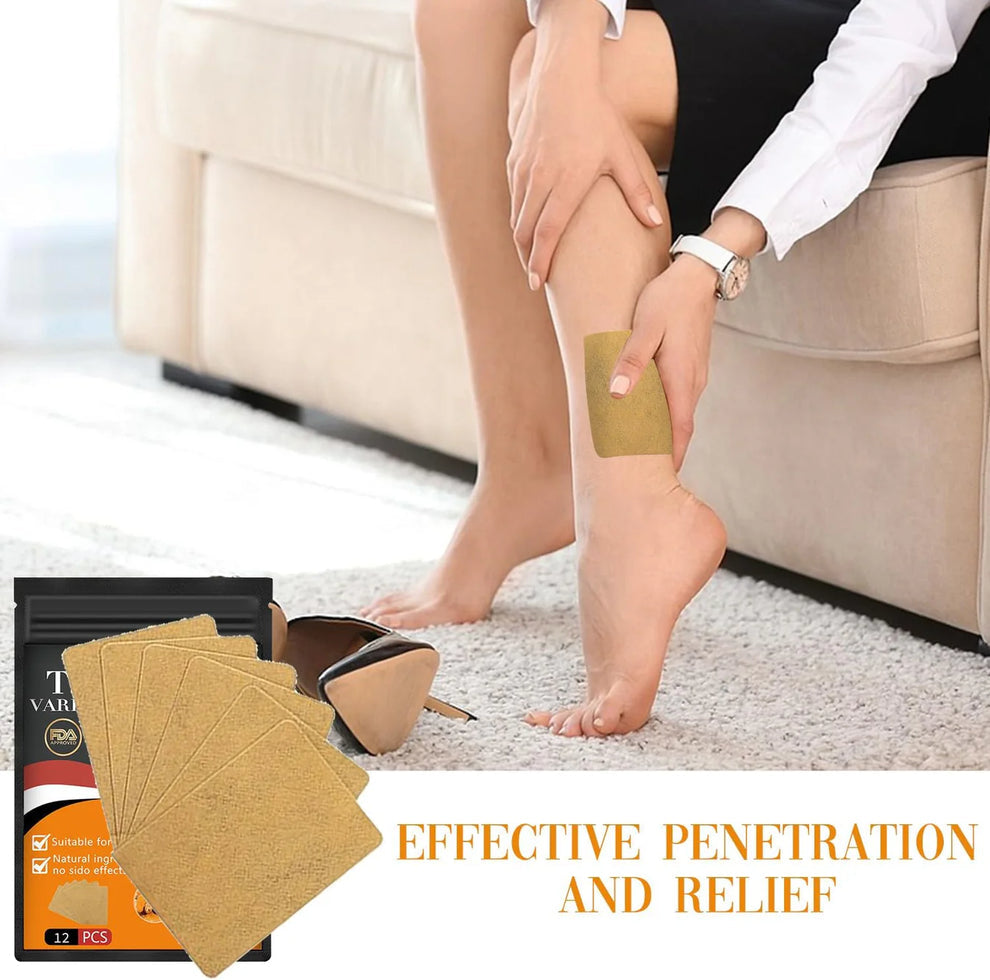 Revita™ Spider & Varicose Vein Patches | Natural Herbal Therapy for Swelling, Fatigue & Vein Health